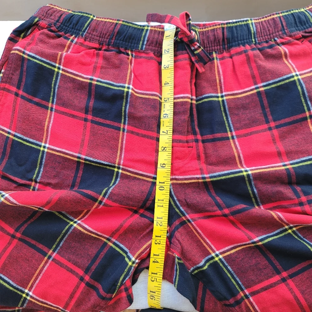 New! J. Crew XL Flannel Sleep Red Black Plaid PJ Pants Bottoms Buffalo Check NWT